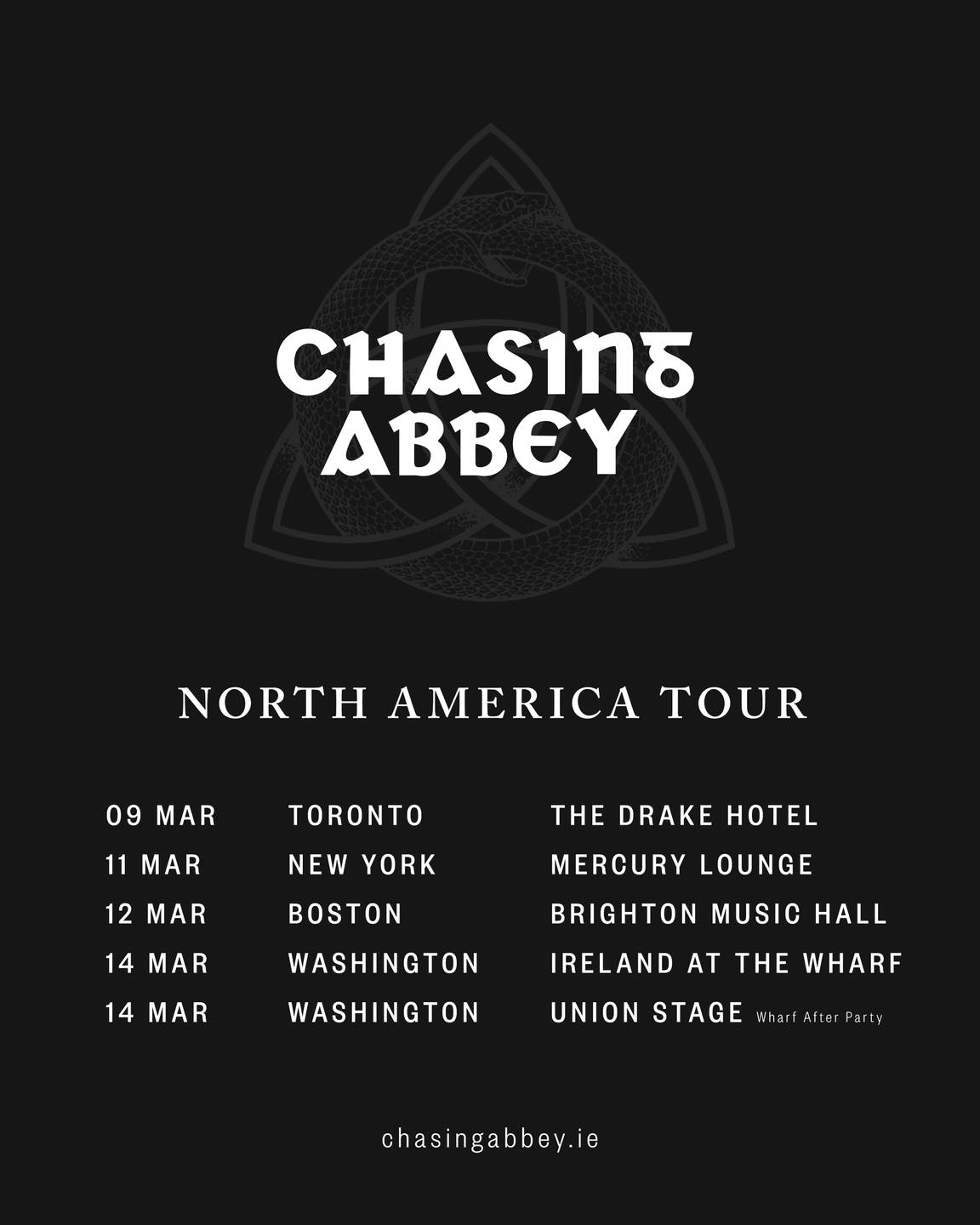 Chasing Abbey Tour Poster 2026